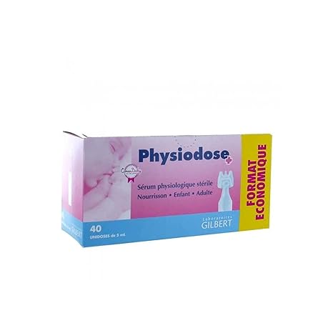 (B00IGBSTM6) - Physiodose Physiological Serum - Box of 40 Single Doses