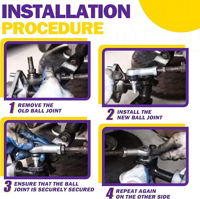 (B0BJF2FHQK) - Club Car Precedent Tie Rod End, 2PCS Right Left Golf Cart Ball Joint Accessories On Steering Gear Fits