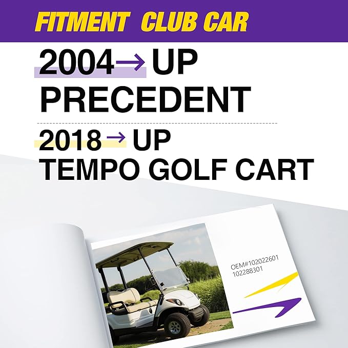 (B0BJF2FHQK) - Club Car Precedent Tie Rod End, 2PCS Right Left Golf Cart Ball Joint Accessories On Steering Gear Fits