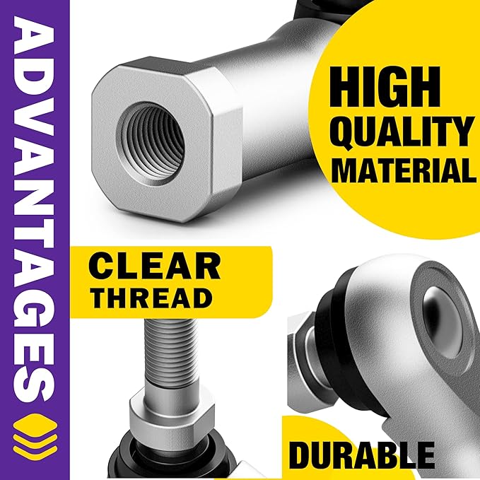 (B0BJF2FHQK) - Club Car Precedent Tie Rod End, 2PCS Right Left Golf Cart Ball Joint Accessories On Steering Gear Fits