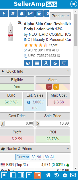 (B01FX1FAH8) - Alpha Skin Care Revitalizing Body Lotion with 12% Glycolic AHA, Simple and Effective Multi-Purpose