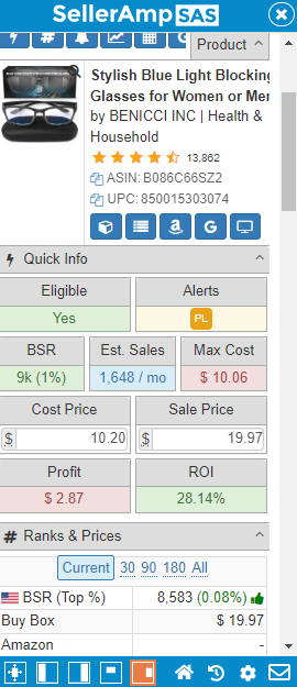 (B086C66SZ2) - Stylish Blue Light Blocking Glasses for Women or Men - Ease Computer and Digital Eye Strain